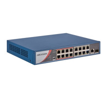 Коммутатор сетевой PoE HIKVISION DS-3E0318P-E/M(B)  16xPoE 100Mb/s неуправляемый