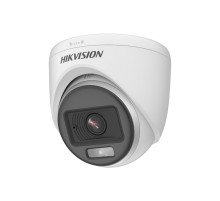 Turbo HD камера купольная HIKVISION DS-2CE70KF0T-PFS 3K  5MP 2.8mm 2960×1665 LED 20m Mic TVI AHD CVI CVBS ColorVu