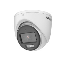 Turbo HD камера купольная HIKVISION DS-2CE70KF0T-MFS 3K  5MP 2.8mm 2960×1665 LED 20m Mic TVI AHD CVI CVBS ColorVu