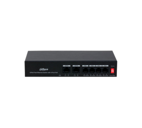 Купить Коммутатор DAHUA DH-PFS3006-4ET-36 4xPoE 100/Mb/s неуправляемый в Бишкеке в интернет-магазине Camera.kg по низким ценам Купить Коммутатор DAHUA DH-PFS3006-4ET-36 4xPoE 100/Mb/s неуправляемый в Бишкеке в интернет-магазине Camera.kg по низким ценам