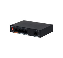 Коммутатор сетевой PoE DAHUA DH-PFS3005-4ET-60 4xPoE 100Mb/s неуправляемый