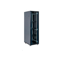 Шкаф серверный напольный Finen FS8042 42U, 800*1000*2054 мм, дверь из закаленного стекла, 800кг, в комплекте полка 1 шт. вентилятор 2шт., IP20