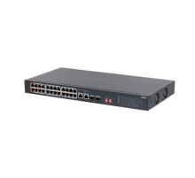 Коммутатор сетевой PoE DAHUA DH-S3226-24ET-240 24xPoE 100Mb/s неуправляемый