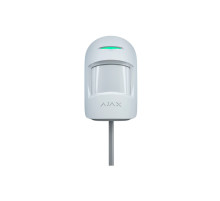 Проводной датчик движения и разбития стекла Ajax CombiProtect Fibra white